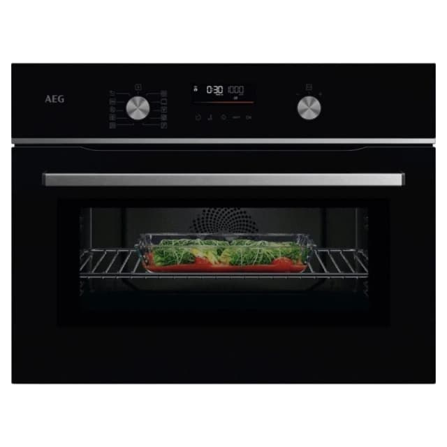 AEG GK6NK401B Series 6000 Built In Combi Microwave For Tall Housing - BLACK GK6NK401B