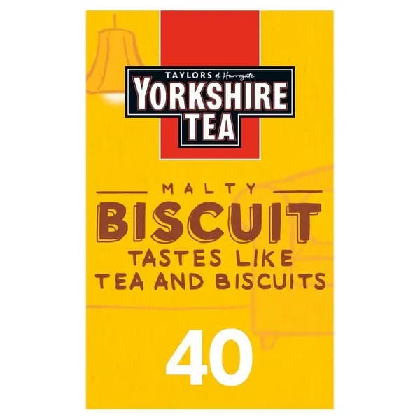 Yorkshire Tea Malty Biscuit Brew 40x Tea Bags