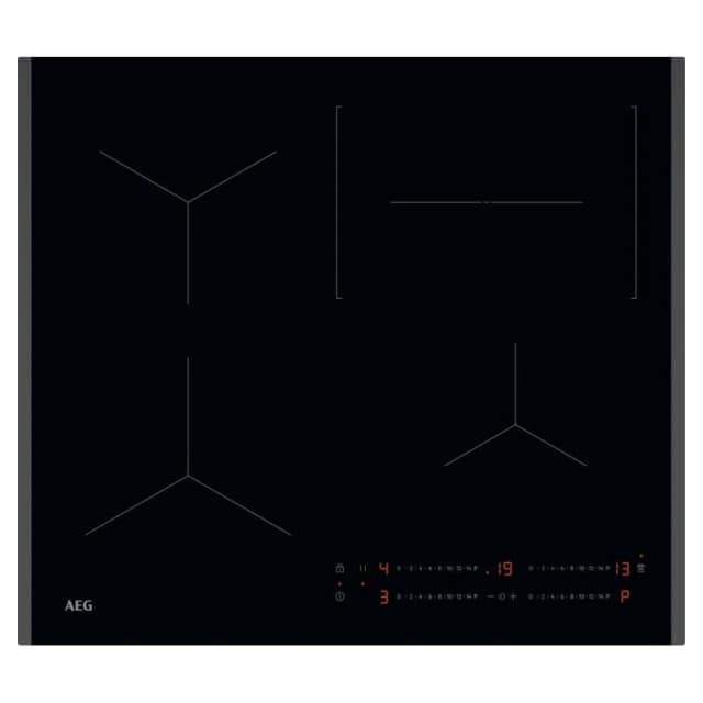 AEG TO64IC0XFB 59cm Series 5000 4 Zone Bevelled Edge Induction Hob - BLACK TO64IC0XFB